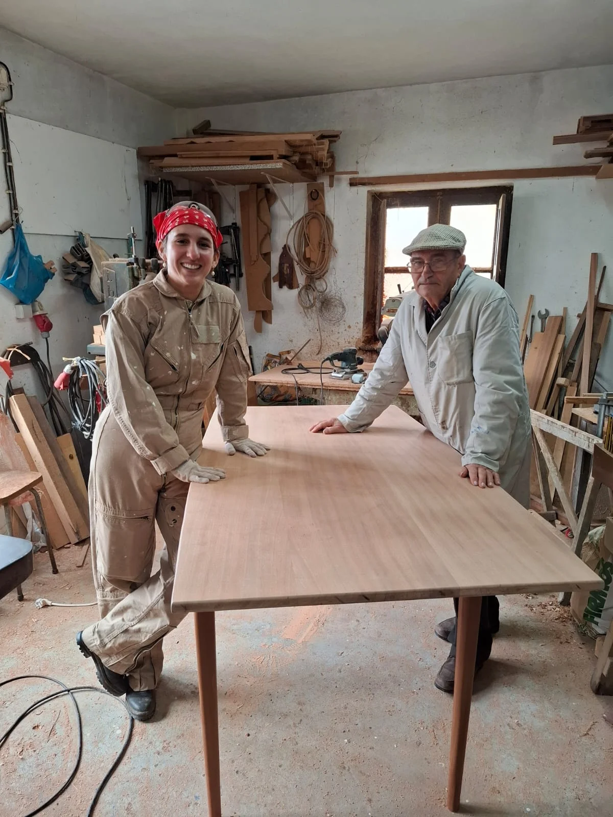 Inês, fundadora da Manas Slowliving, na oficina em Santiago do Cacém, Alentejo